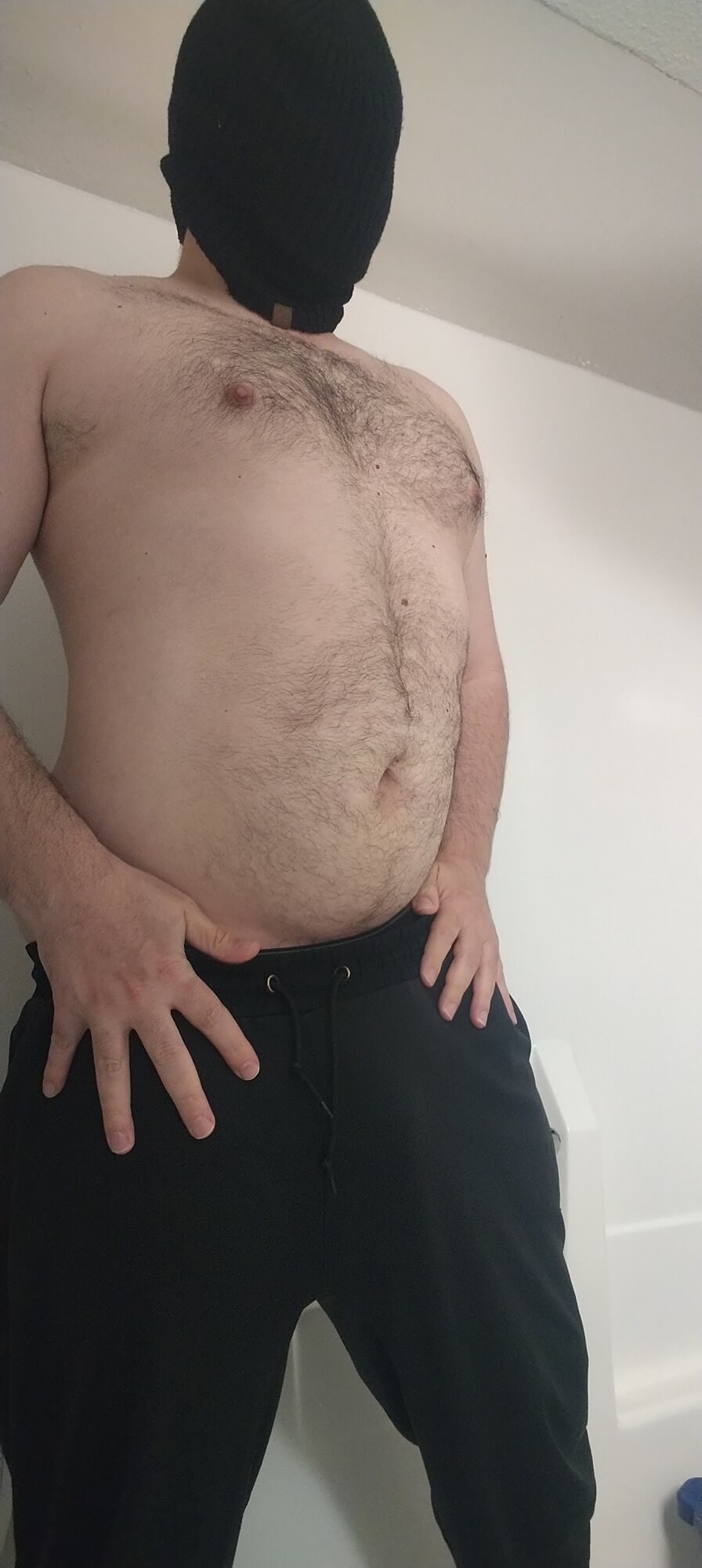 Me posing in the bathroom #10
