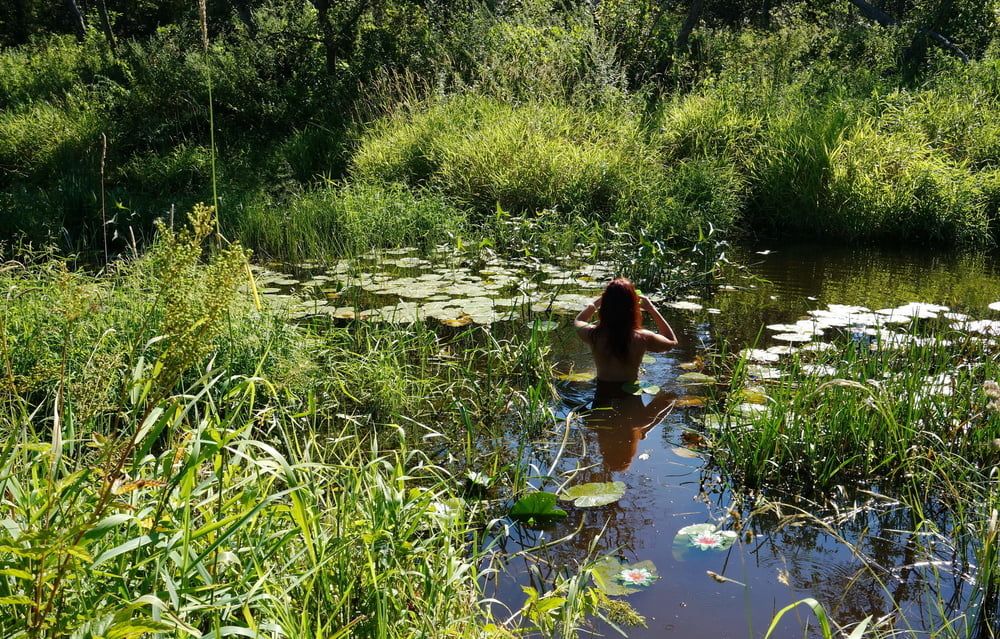 in a weedy pond #18