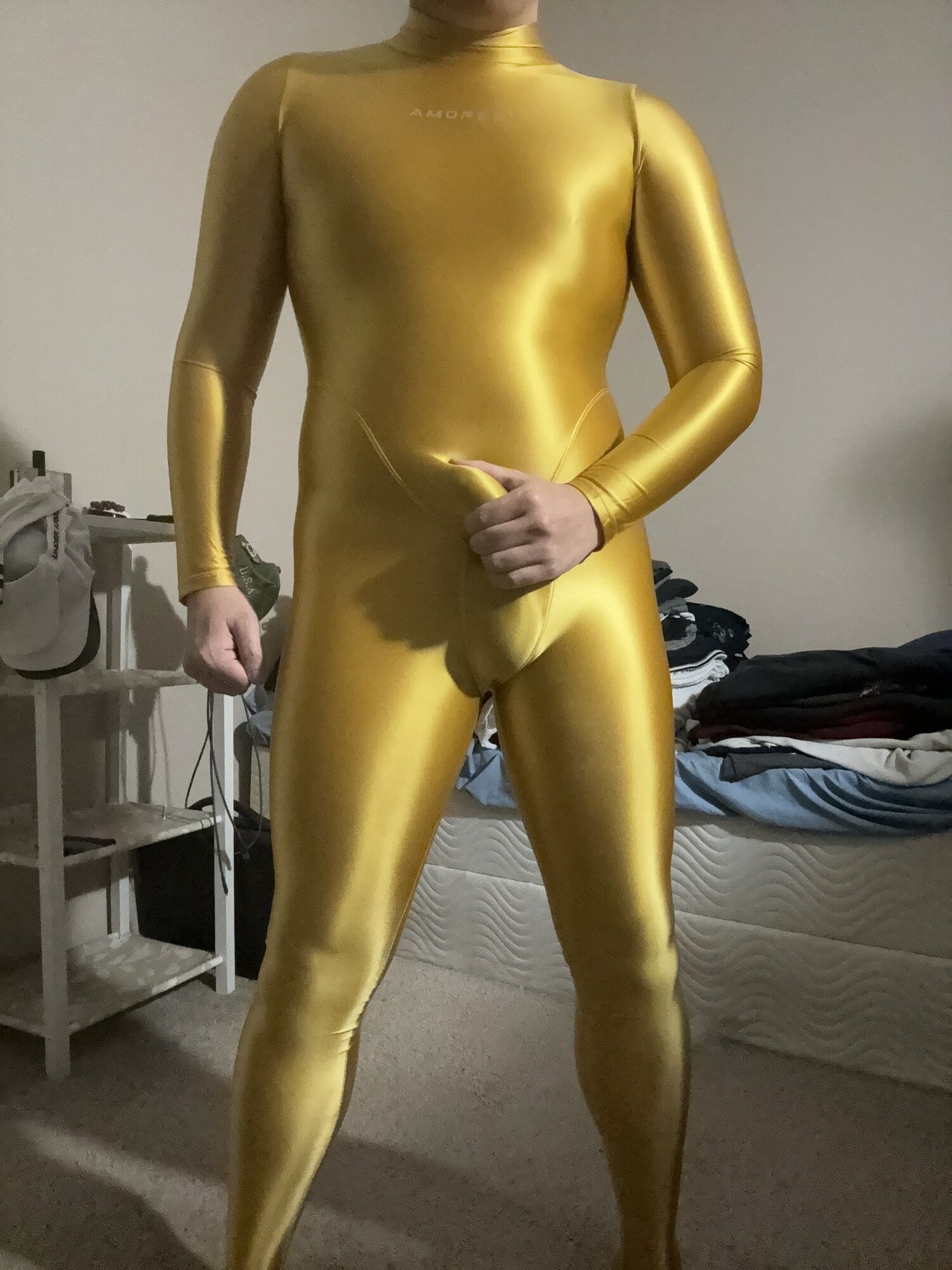 Yellow Gold Amoresy Spandex Suit #6