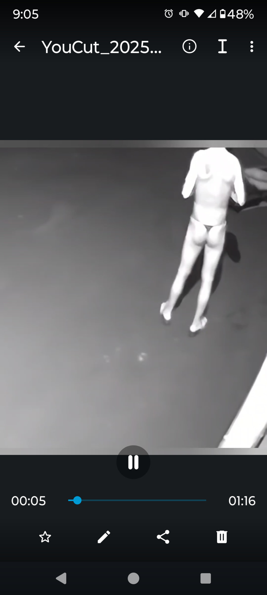 Driveway cam displays my strings for your viewing pleasure #20