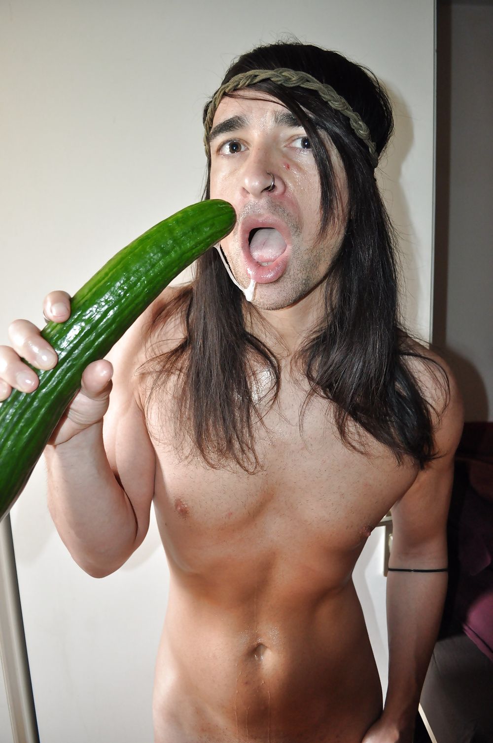 Tygra gets off with two huge cucumbers #27