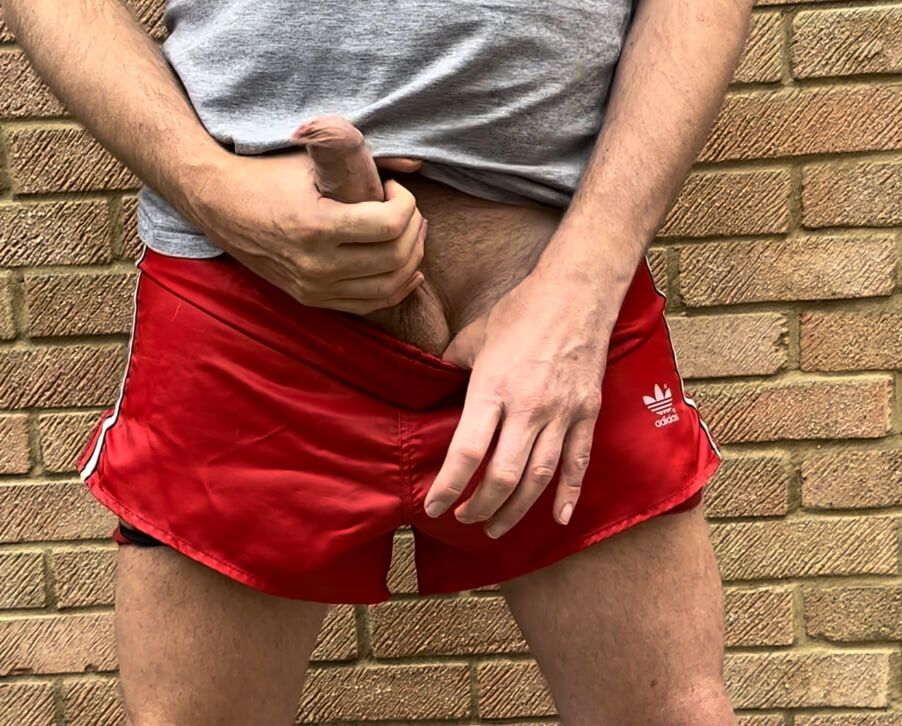 Using my Vintage adidas nylon shorts for the last time
