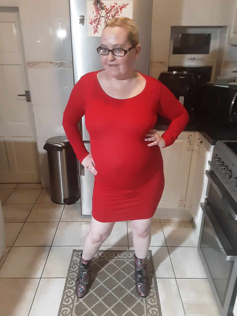 Sexy red minidress