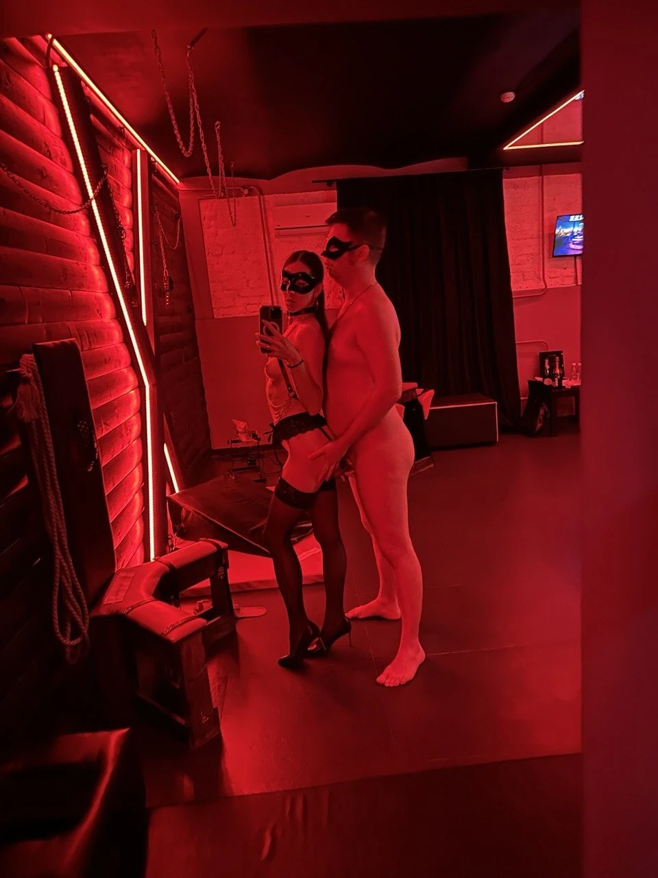 Together in BDSM hotel