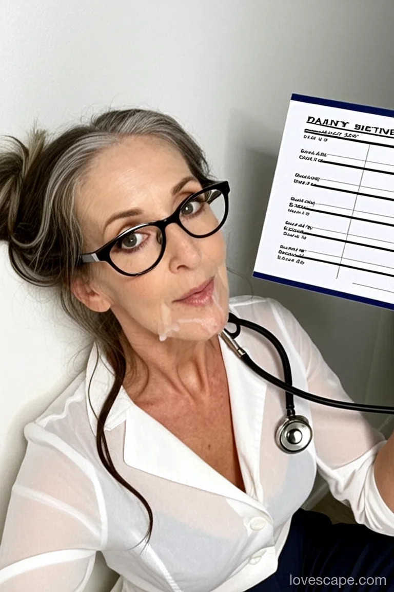 GILF Doctor Likes To Prescribe Facials #5