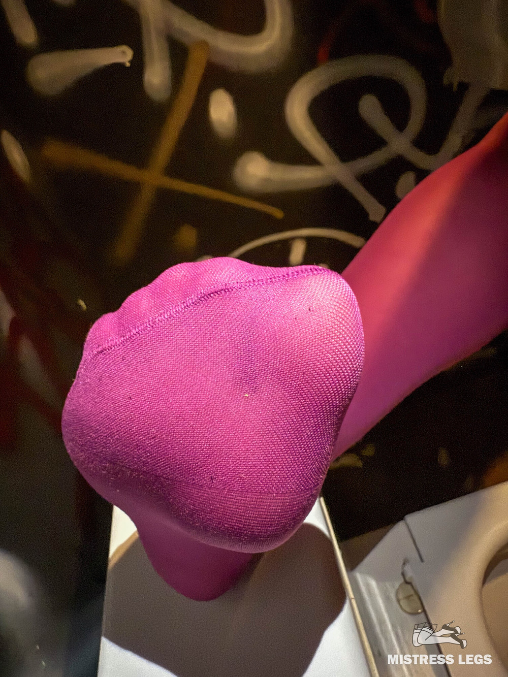 Pink Nylon Footprint on your face #8