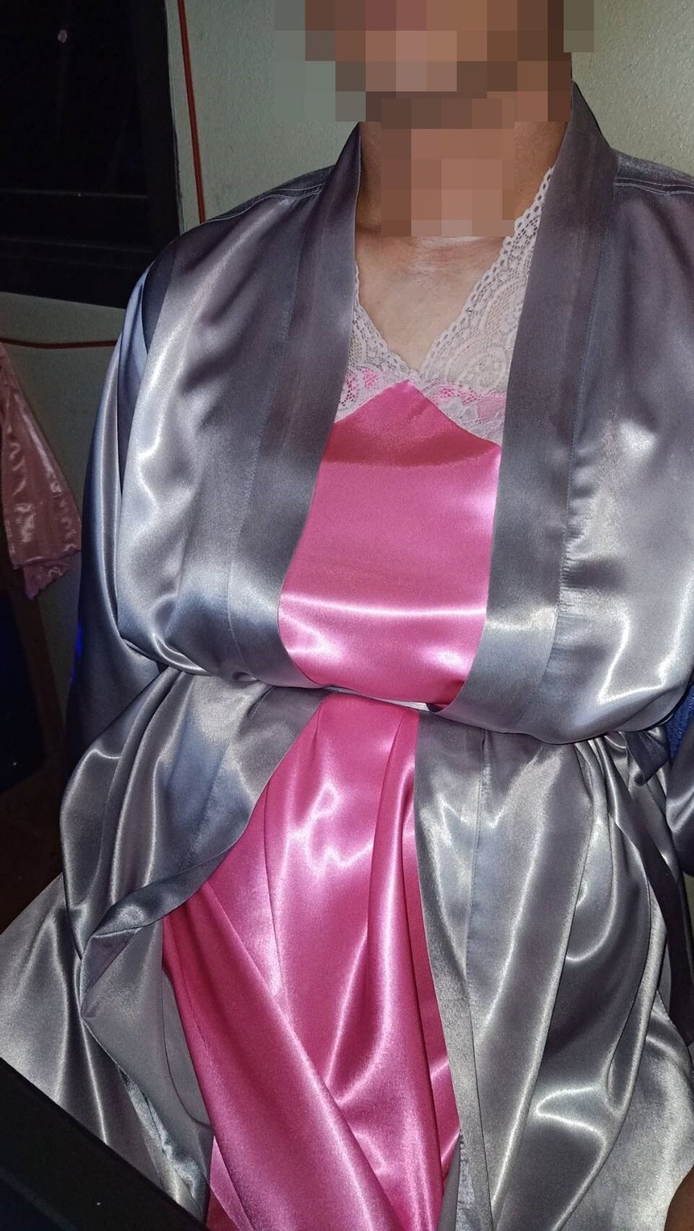 satin pink silver #2