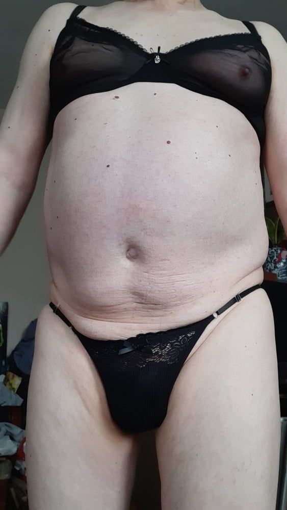 Sexy black lingerie set