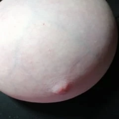 Sitting down with my tits out