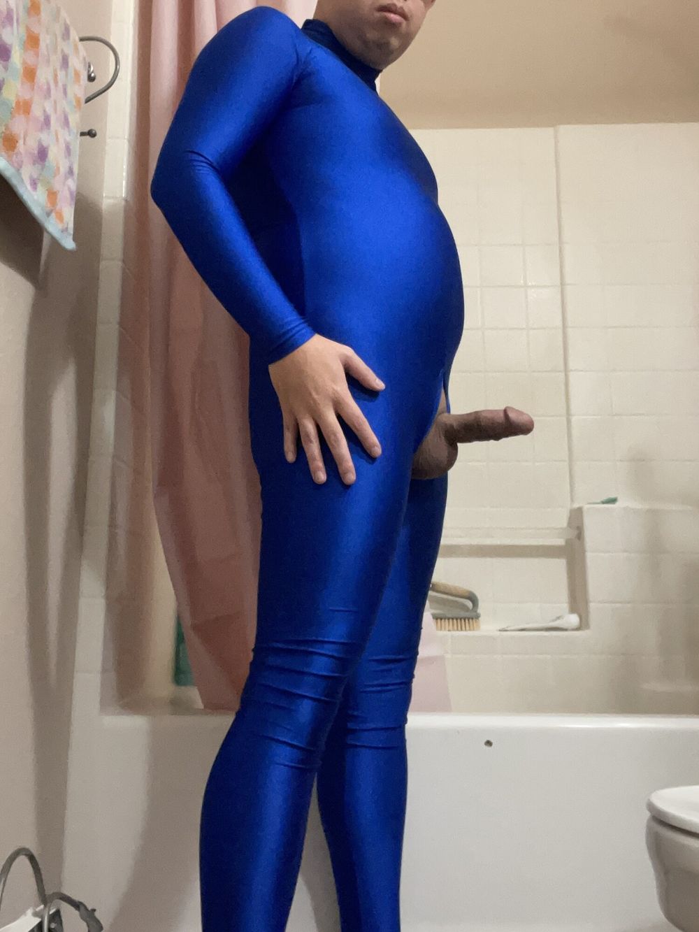 Blue Lycra Spandex Suit  #13