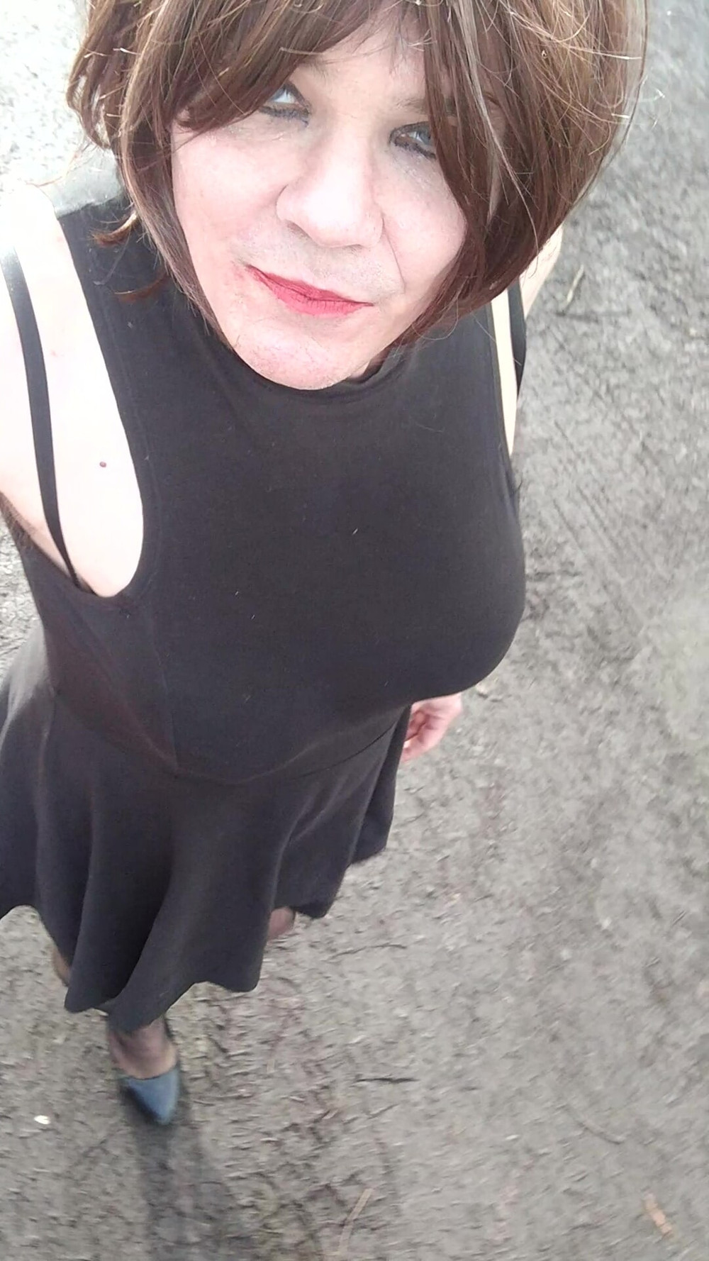 Crossdress Roadtrip - Black Summer Dress #11