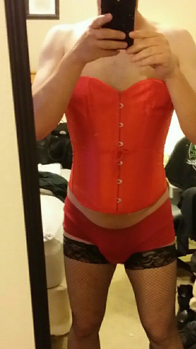 Red corset 