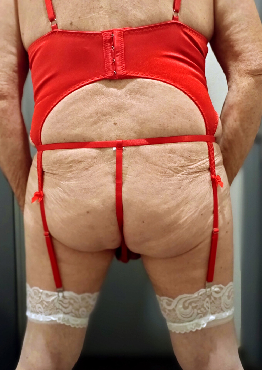 Lingerie rouge et blanche #12