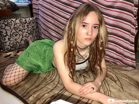 teen in fishnets wants you inside of her         