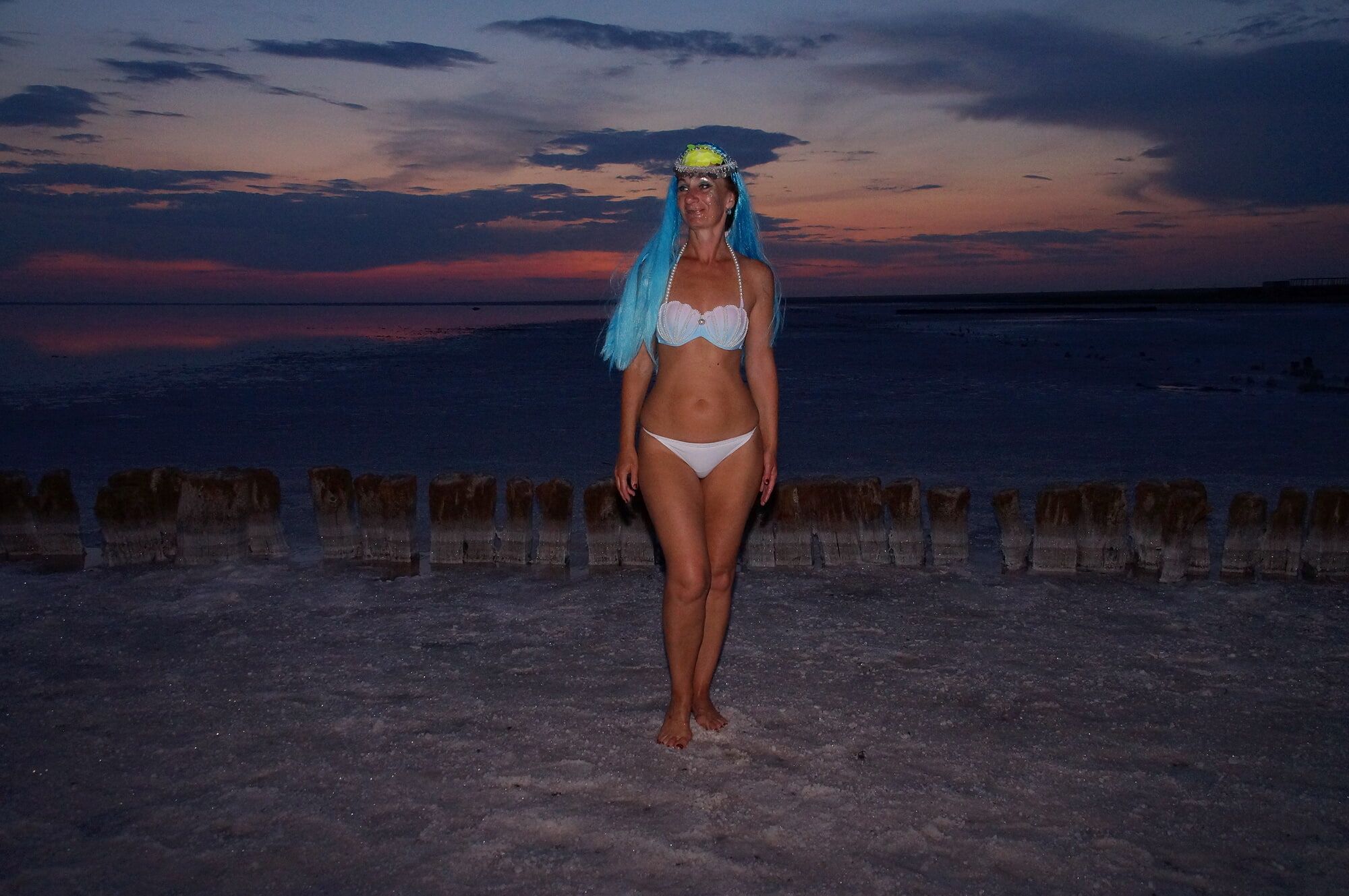 Bikini on Sunset Background #2
