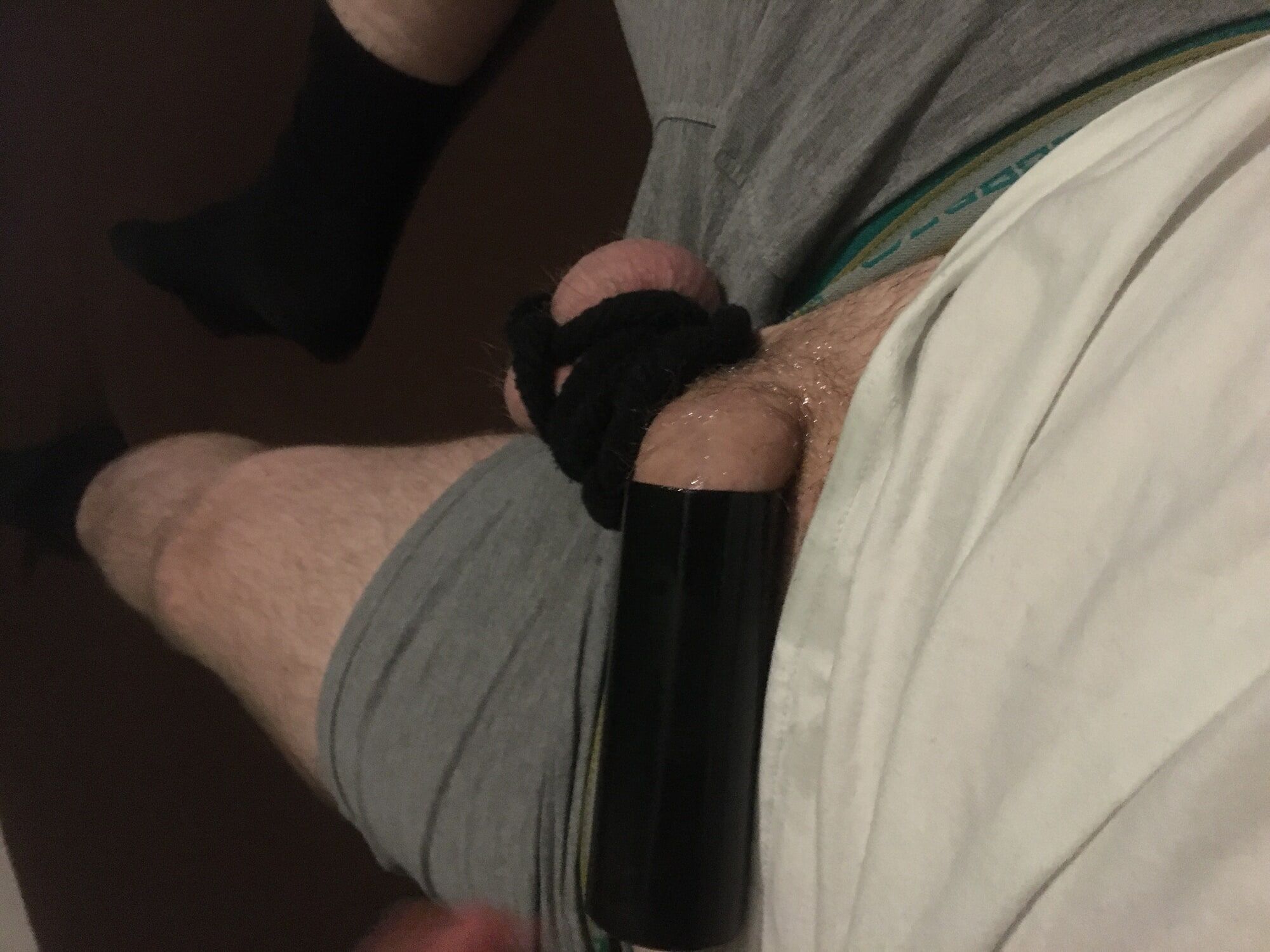 Bound Dick And Balls And Homemade Cocksleeve  #42