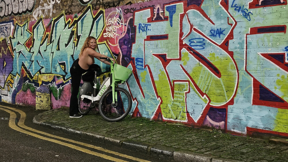 Posing On A Lime Bike #3