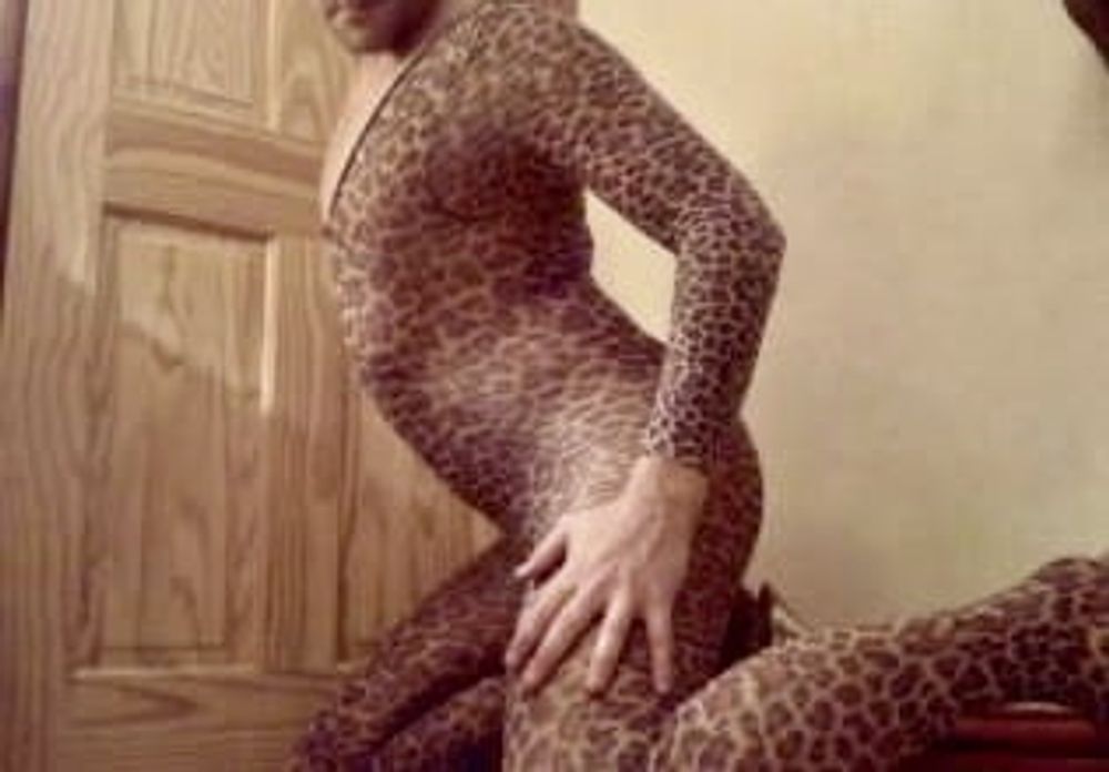 Leopard print body stocking #6