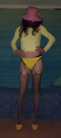 yellow lil fuck toy shorts         