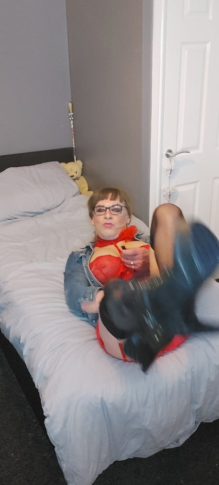 crossdressing juniper beri showing her charms #43