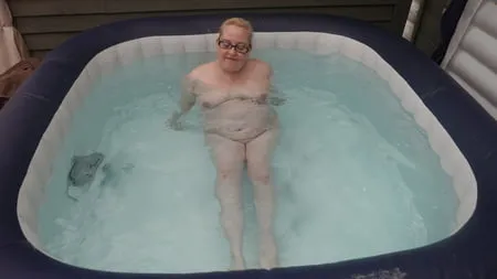 wife in the hot tub         