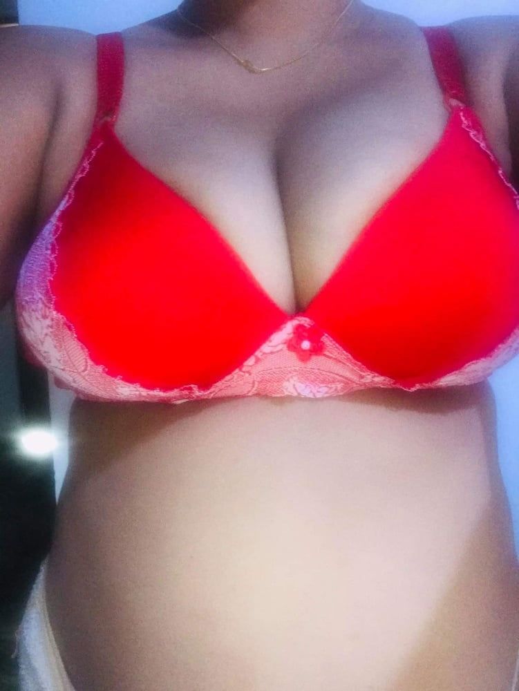  Sri Lankan Red Big Bra with big tits #7