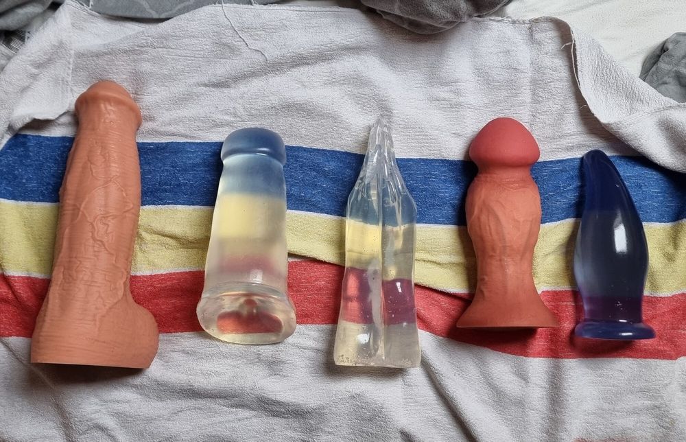 Two of five new monster dildo....soooo big!