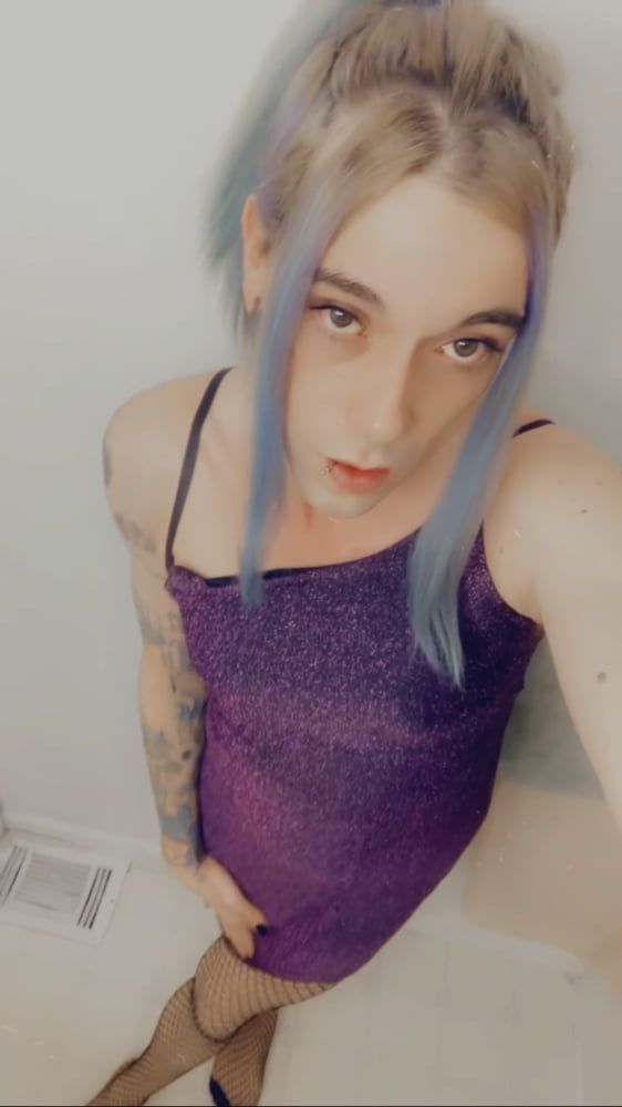 Hot Purple Minidress Slut #18