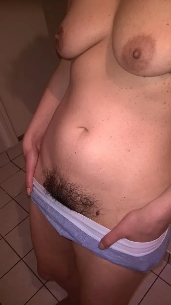 Hairy wife in boxer