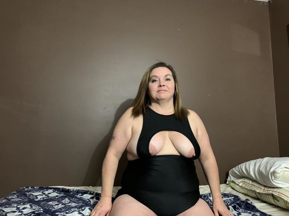 Sexy BBW Curvy Black Dress #31