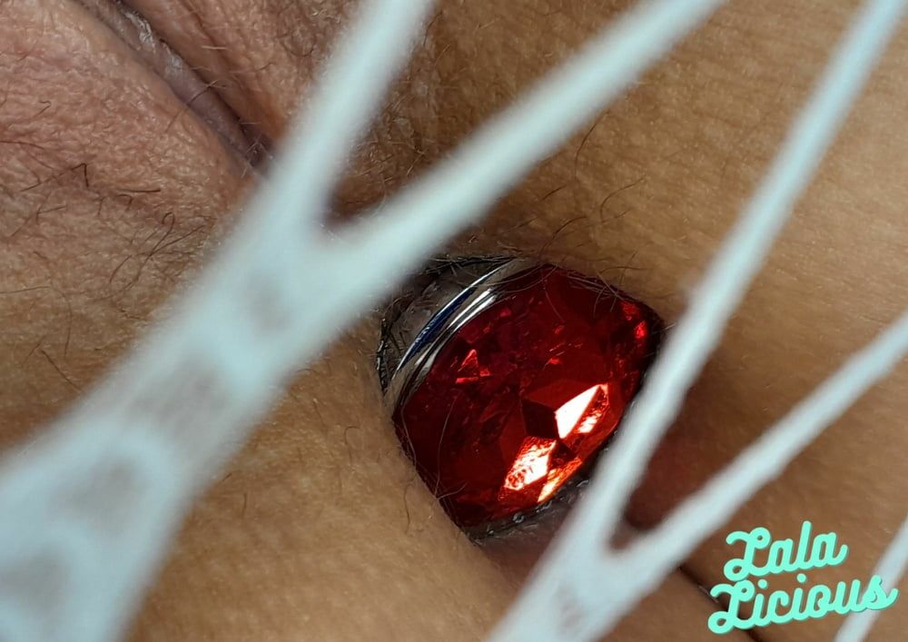 Ruby Red butt plug and some new lingerie #4
