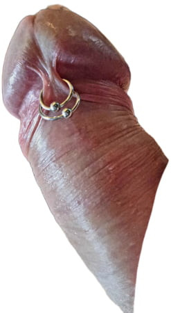 Pierced cockring