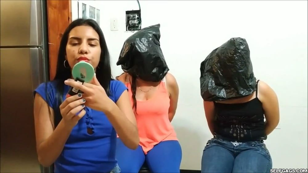 Two Women Bagged And Gagged - Selfgags #20