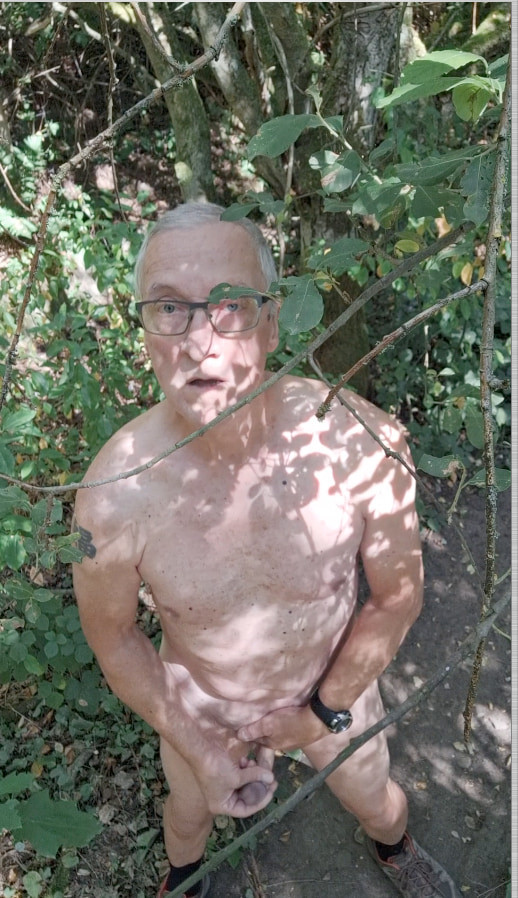 GRANDP OUTDOOR PUBLIC WOODS CRUISING CUMSHOT SEXSHOW #12