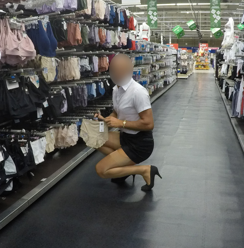 Femboy in public, thongs, stocking , crossdressing. #15