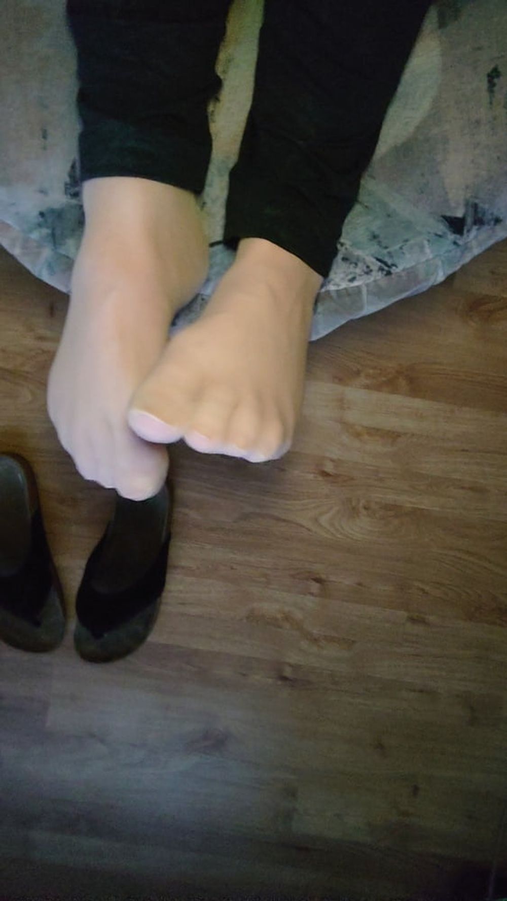 Stinky feet in pantyhose #7