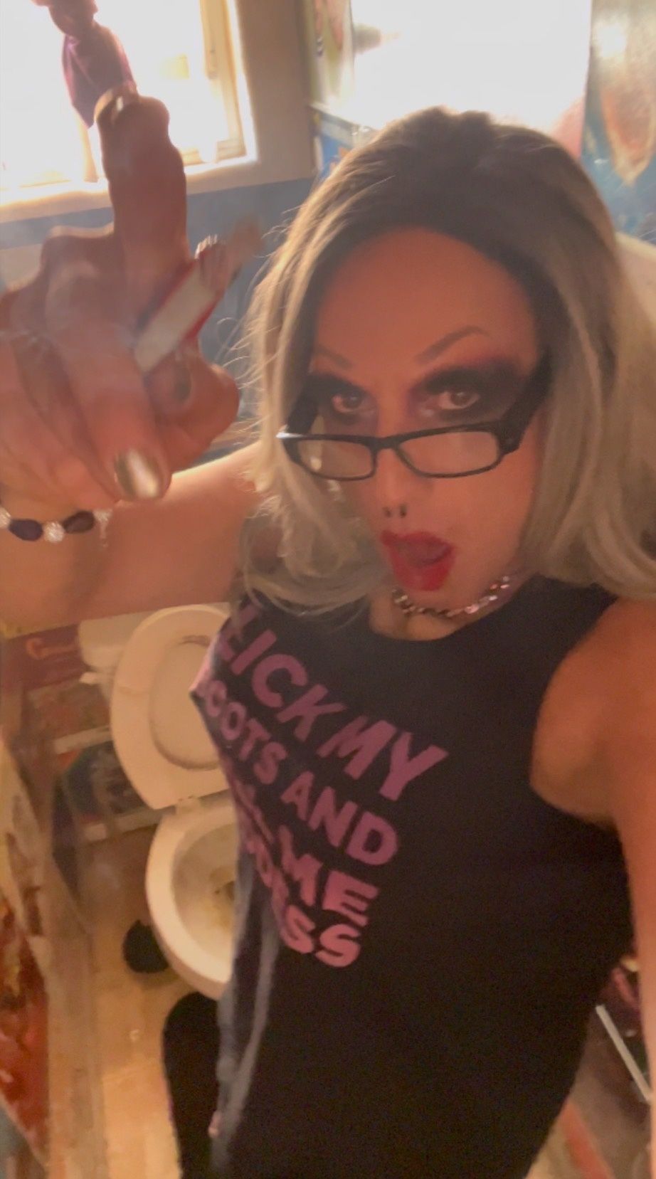 Trans Goddess Smoking Fetish #40