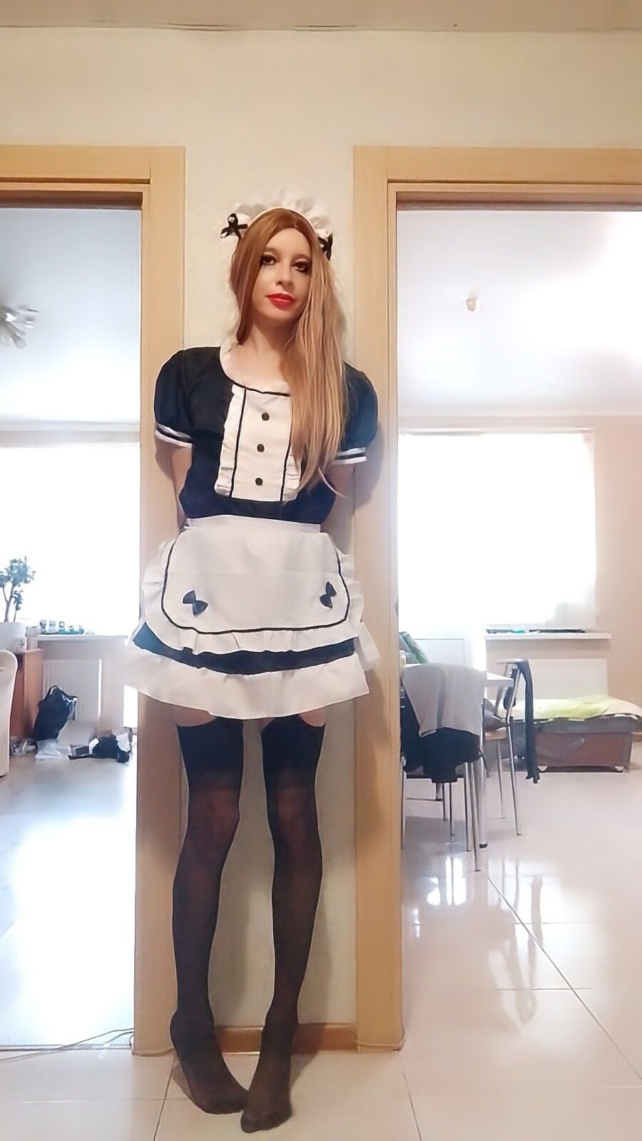 Vladasexytrans sexy sissy maid #28