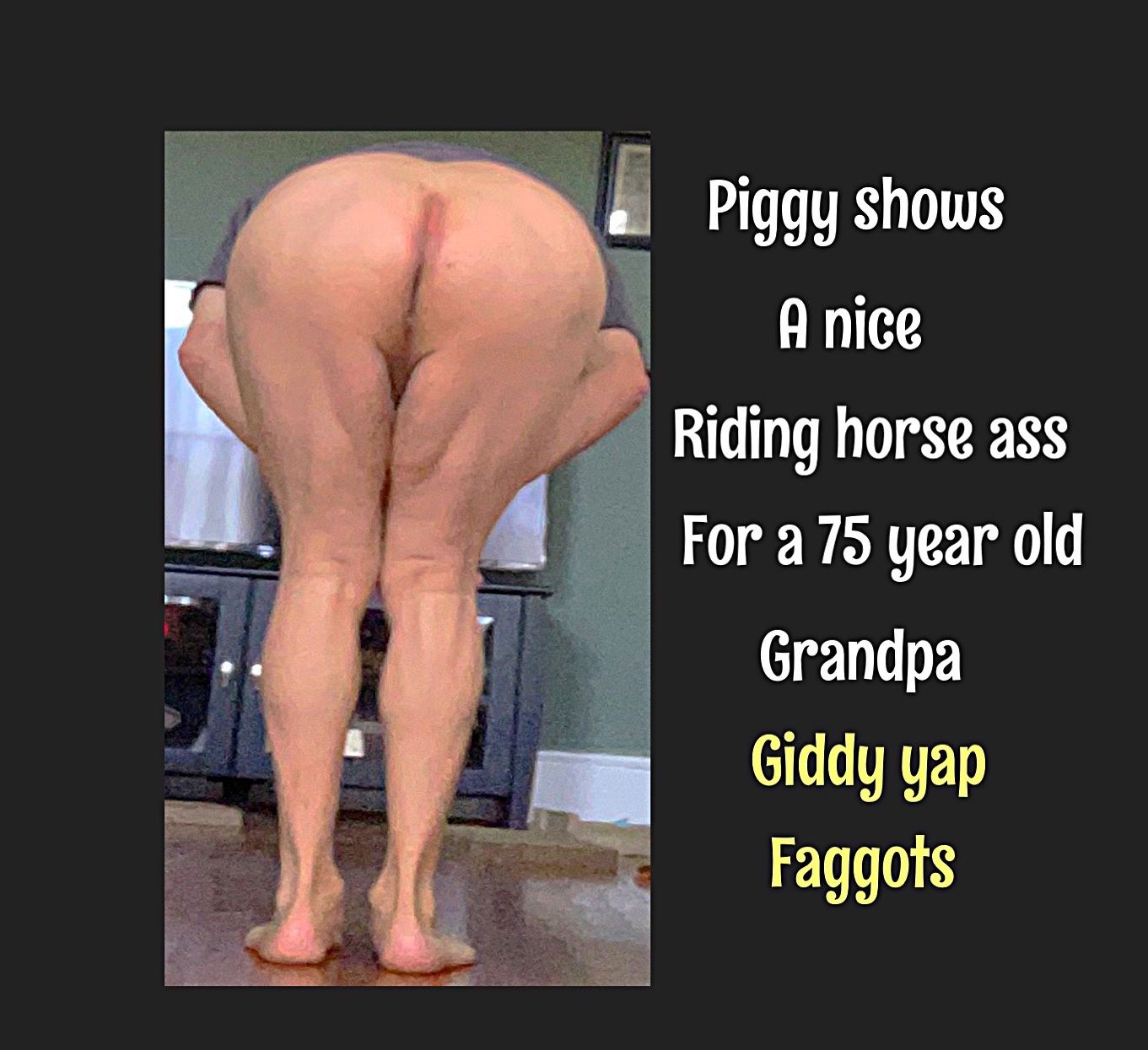 Piggies horse ass