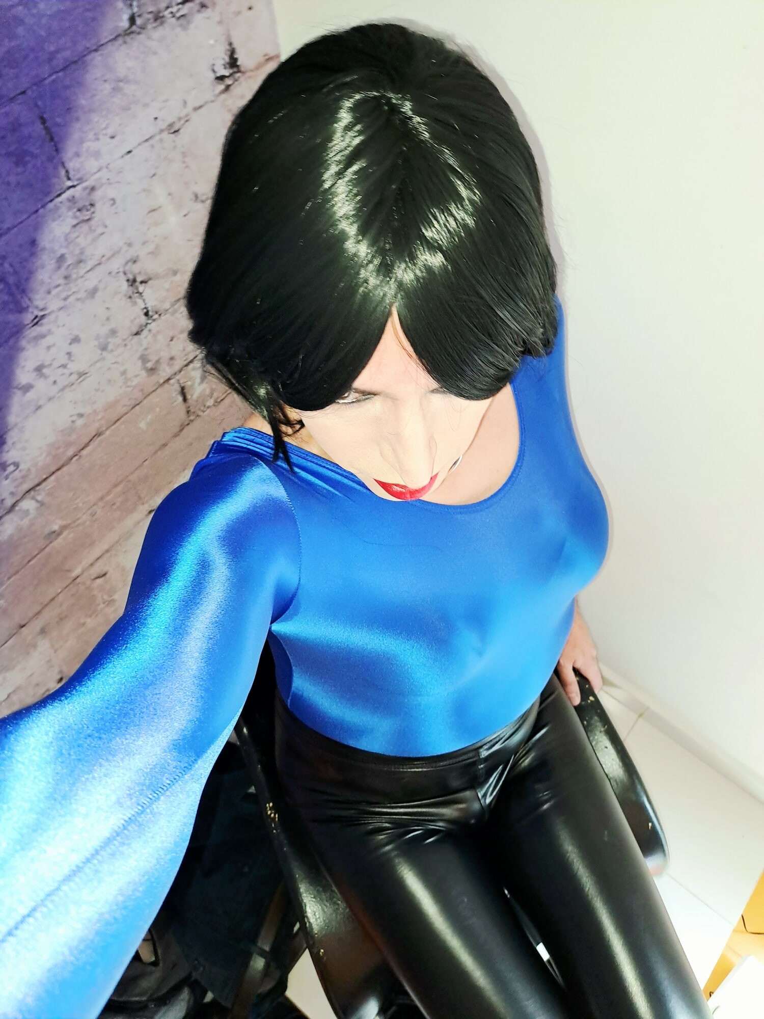 Blue body and black leggins #19