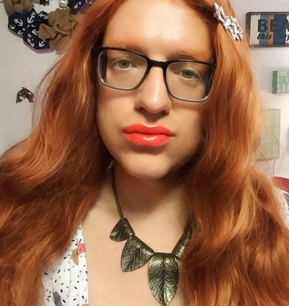 Redhead shemale trans masturbation cum cock  #18