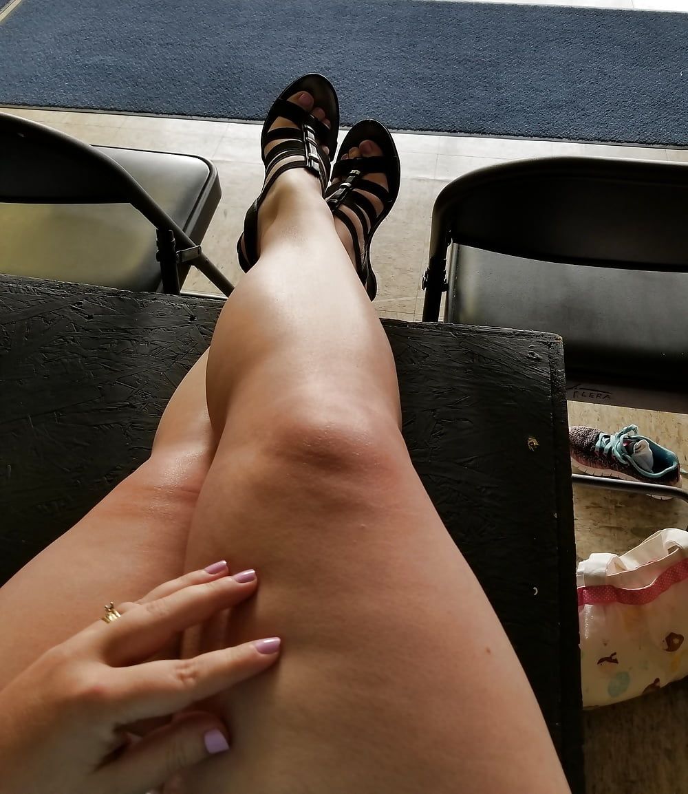 Dance Mom life ... waiting at the studio snapping pics  milf #2