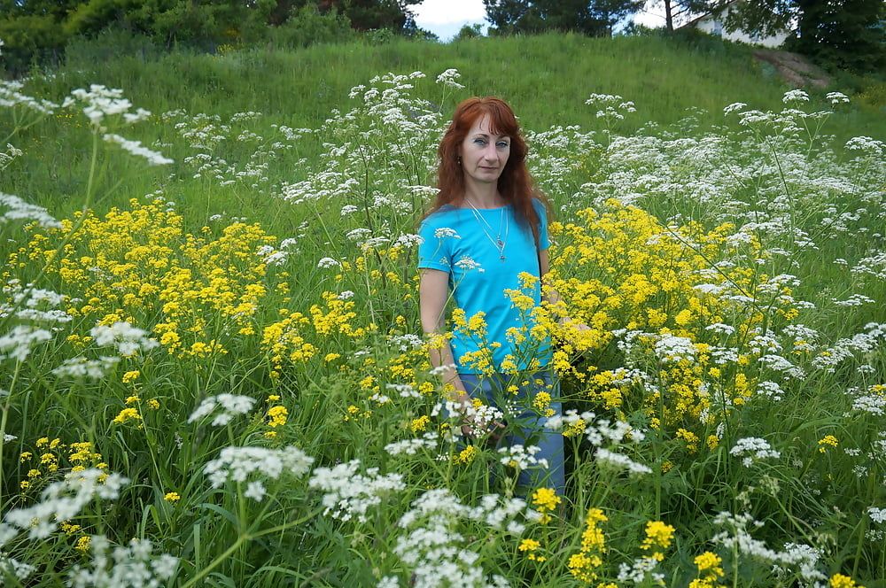 My Wife in White Flowers (near Moscow) #36