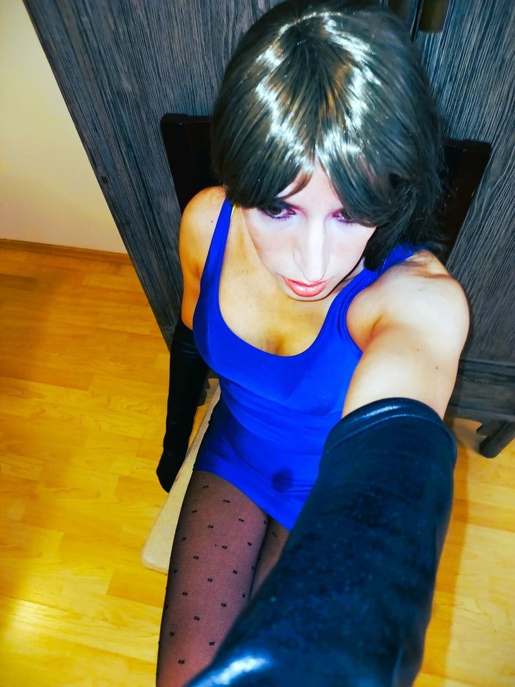 Tammycross in blue dress #23