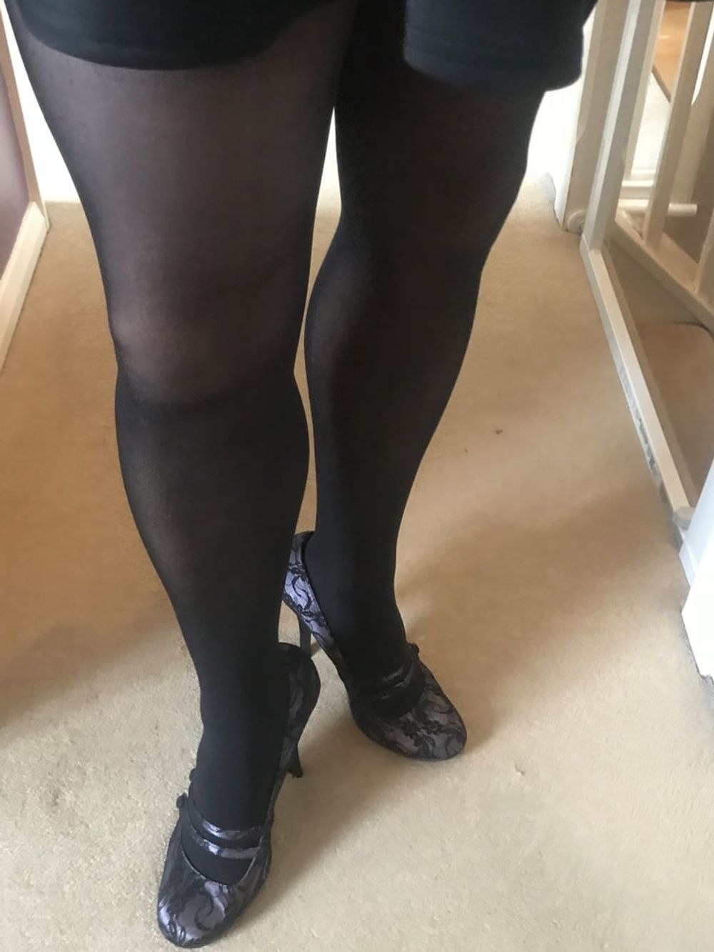 Black hold up stockings #27