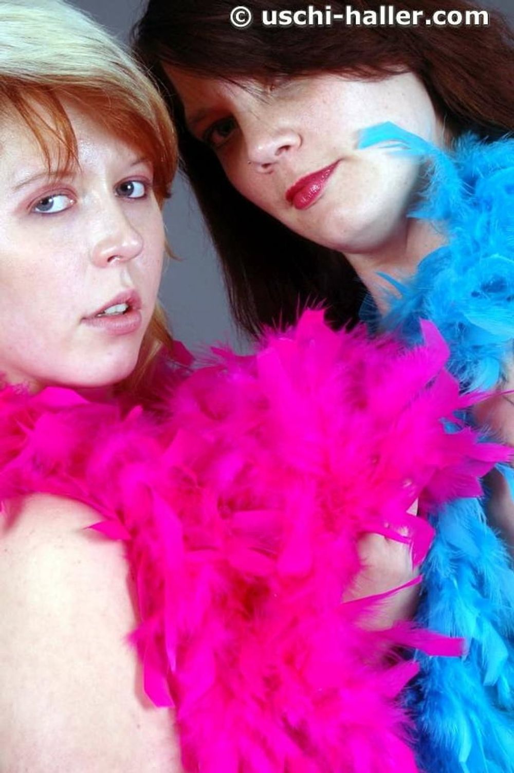 Photo shooting with red hair MILF Bianca &amp; Lindsay #10