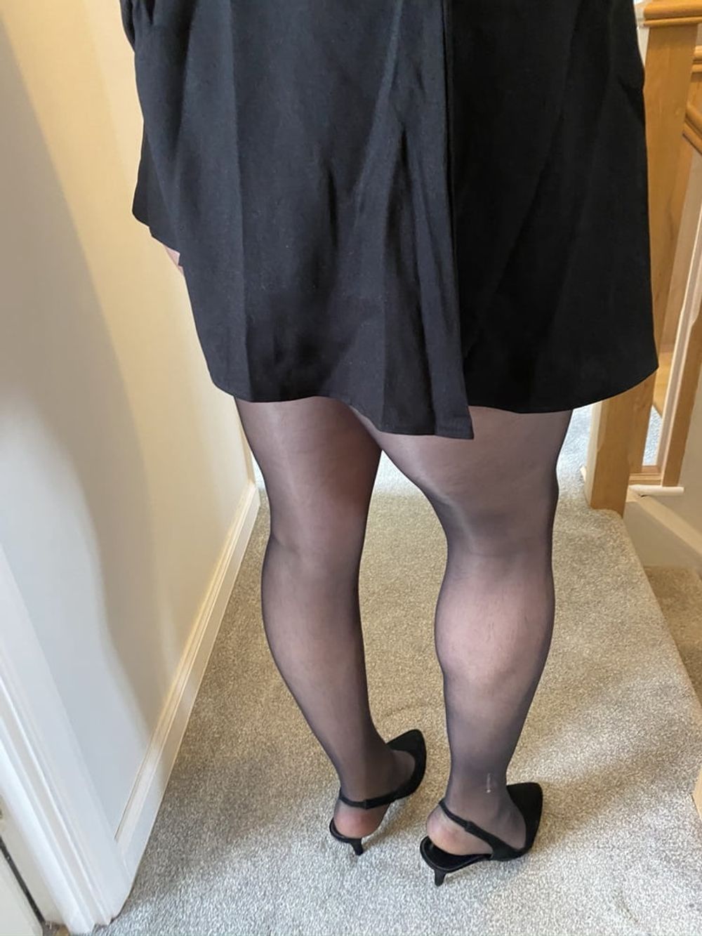 Sissy crossdresser in Black stockings #27