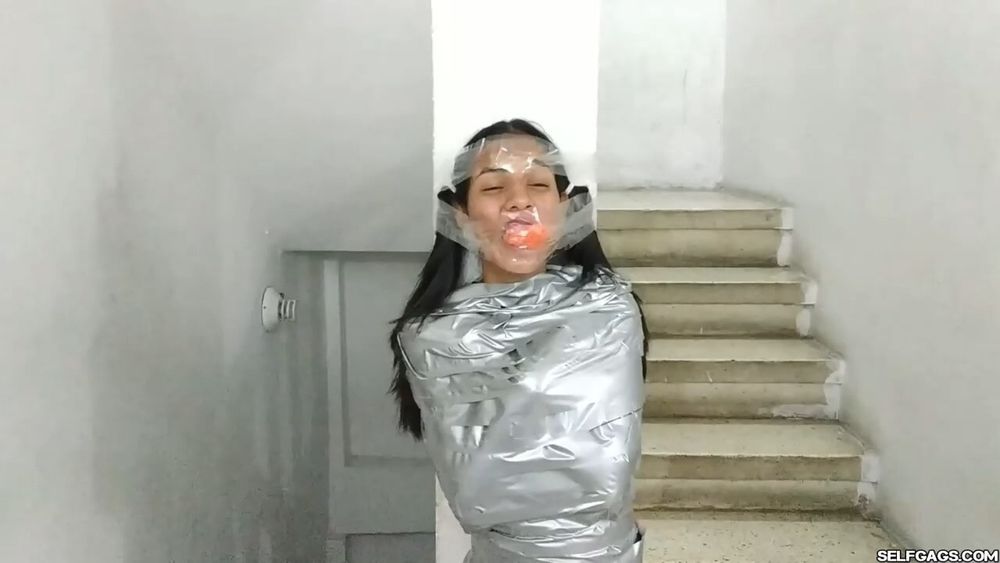 Mummified Latina Slut Mouth Hooked And Helpless #38