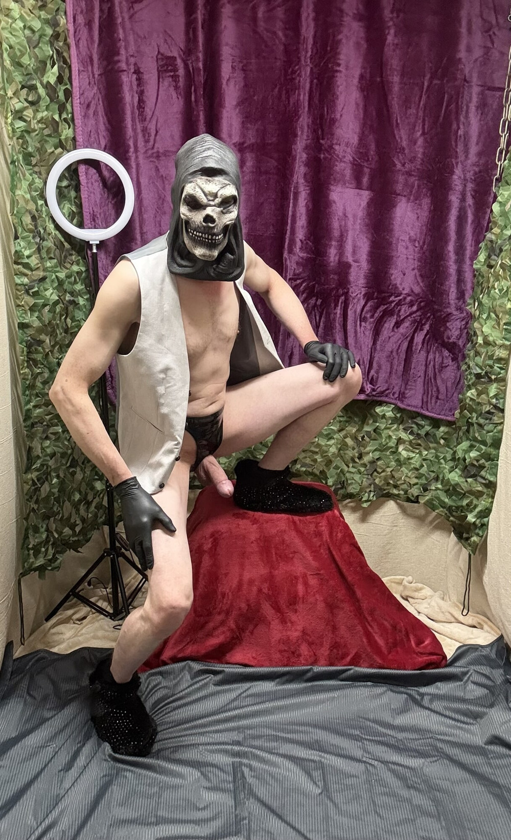 Sexy Cock Show With PVC Panties  #13