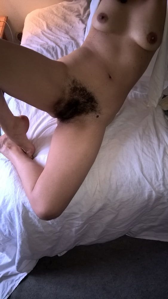 My beautiful Hairy wife in tight short #3